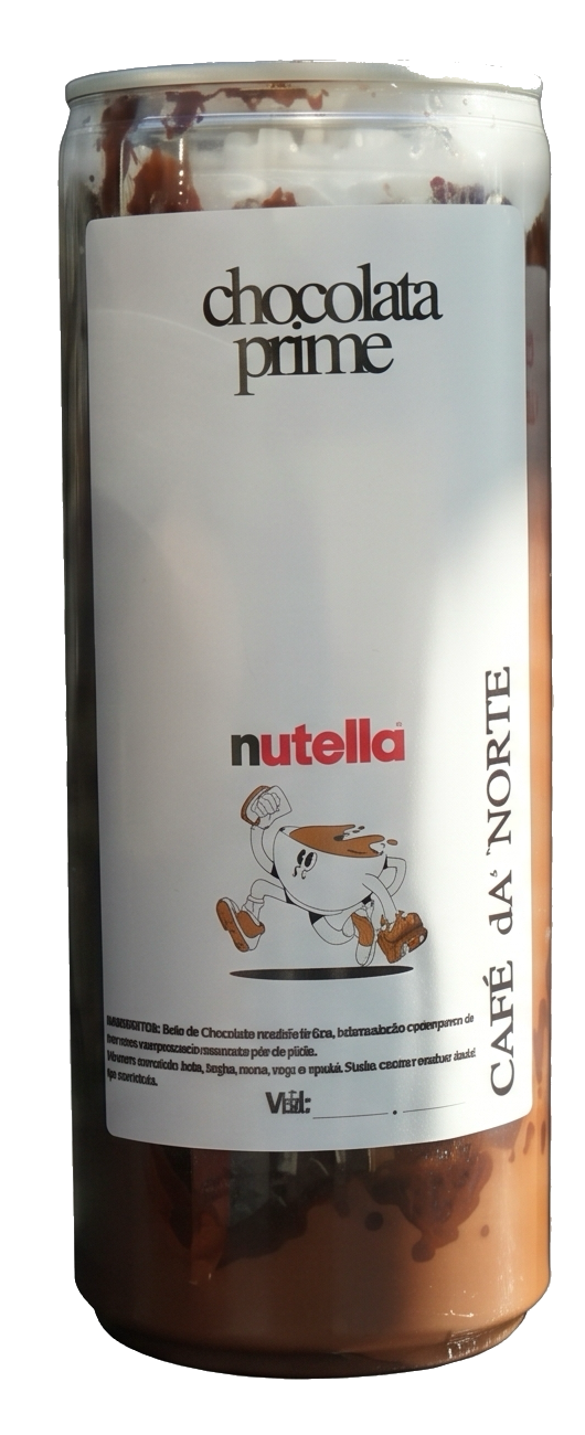 Bolo na Lata Chocolata Prime · Nutella